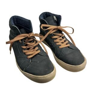 Vans Men's High-Top Lace-Up Skater Skate Shoes Sneakers 500664 Black Size 10